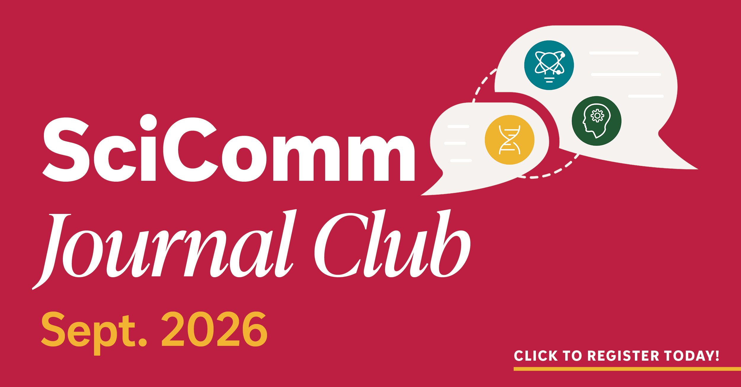 banner graphic for upcoming journal club event