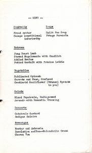 Menu from Jewish Federation of St. Louis dinner for social workers, 1937