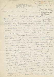 Lola Baird letter, 1944, page 1