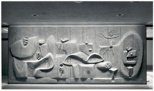 Untitled, abstract bas-relief by Costantino Nivola, circa 1960