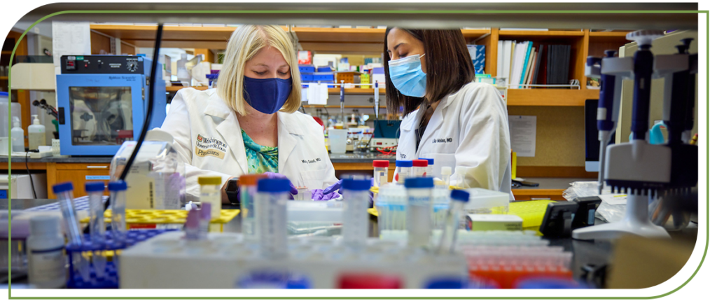Researchers in a lab