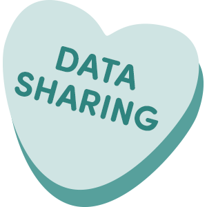 Data Sharing Candy Heart