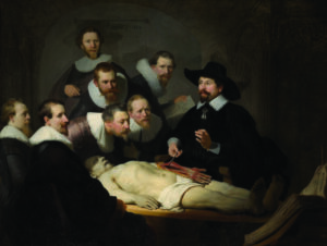 Rembrandt’s masterpiece The Anatomy Lesson of Dr. Tulp at the Mauritshuis Museum